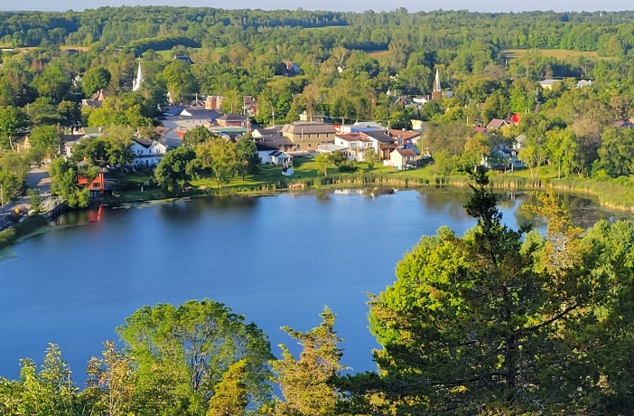Ontario lakeside community representing decentralized water and wastewater infrastructure supporting reliable long-term operation across diverse communities.